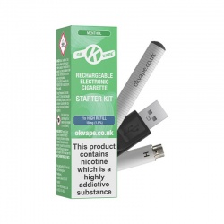OK Vape Rechargeable Menthol E-Cigarette Essentials Starter Kit